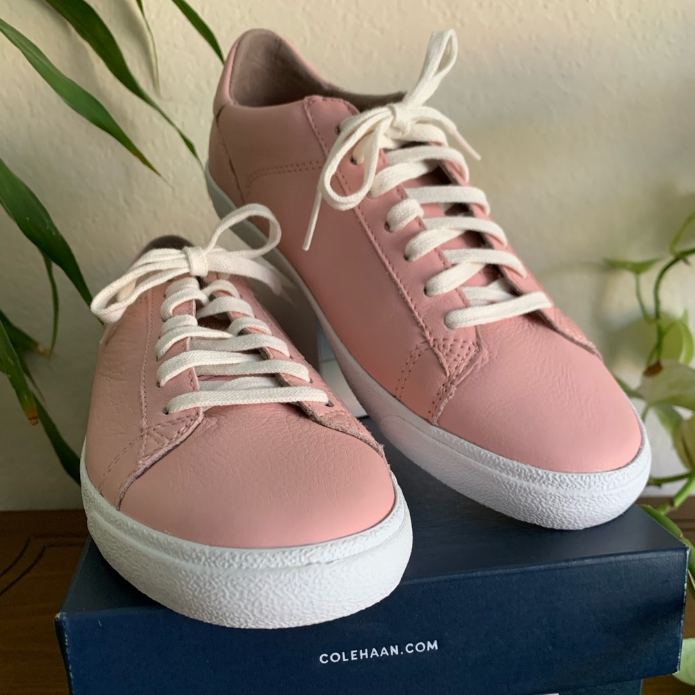 Silver Pink Leather Trafton Clubcourt II Sneakers